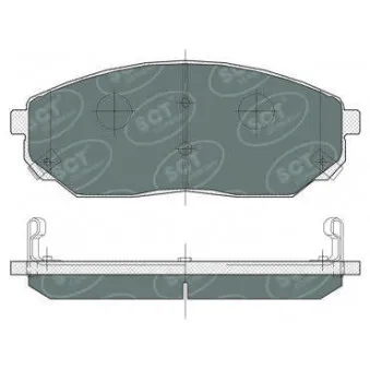 Jeu de 4 plaquettes de frein avant SCT GERMANY OEM 581013EE00