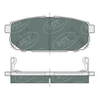 SCT GERMANY SP 372 PR - Jeu de 4 plaquettes de frein arrière
