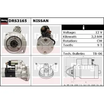 Démarreur REMY OEM 2330002N00