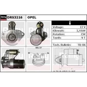REMY DRS3216 - Démarreur