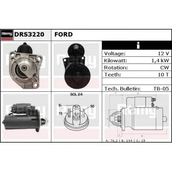 REMY DRS3220 - Démarreur