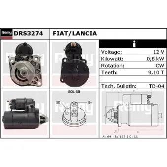 Démarreur REMY OEM 55196400