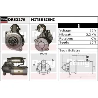 REMY DRS3279 - Démarreur