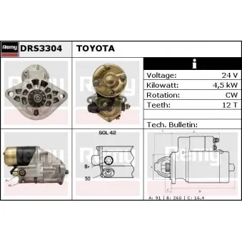 Démarreur REMY DRS3304