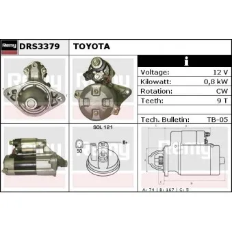 Démarreur REMY OEM 2810011130