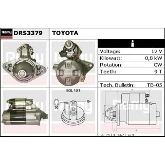 REMY DRS3379 - Démarreur