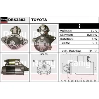 Démarreur REMY OEM 2810011010