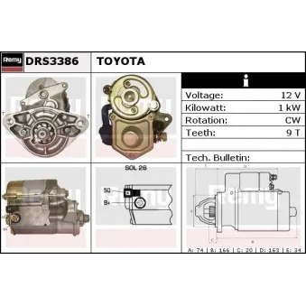 REMY DRS3386 - Démarreur