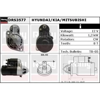 Démarreur REMY OEM 3610023150