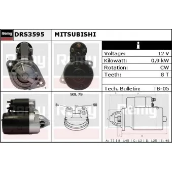 REMY DRS3595 - Démarreur