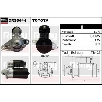 Démarreur REMY OEM 2810016150