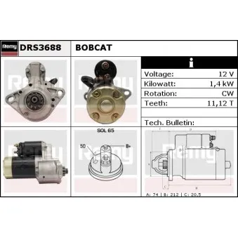 REMY DRS3688 - Démarreur