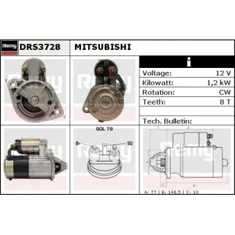 Démarreur REMY [DRS3728]