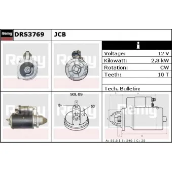 Démarreur REMY OEM 2873A031