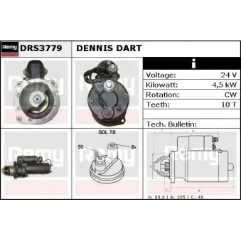 Démarreur REMY [DRS3779]