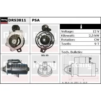 Démarreur REMY OEM 580213