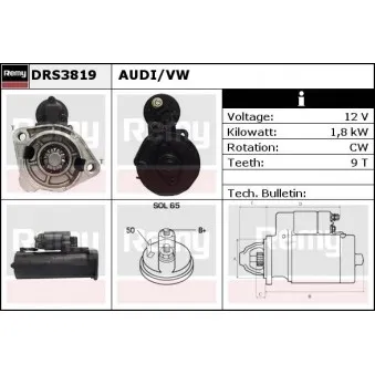Démarreur REMY OEM 068911024H