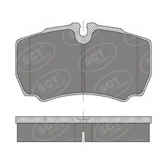 Jeu de 4 plaquettes de frein arrière SCT GERMANY OEM 42555406