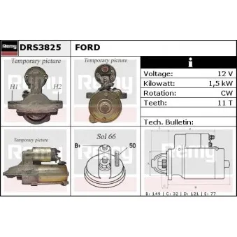 Démarreur REMY OEM 1465010