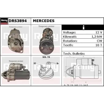 Démarreur REMY [DRS3894]