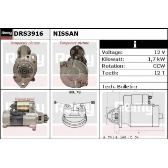 Démarreur REMY OEM 233008H80A