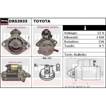 Démarreur REMY OEM 2810022041