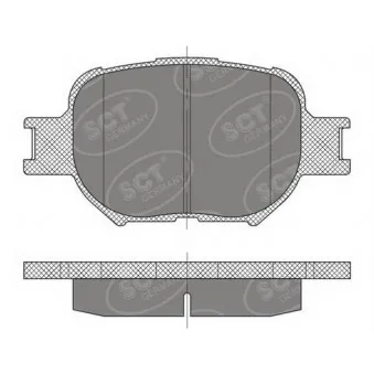 Jeu de 4 plaquettes de frein avant SCT GERMANY OEM 044652B040