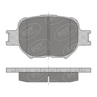 SCT GERMANY SP 467 PR - Jeu de 4 plaquettes de frein avant