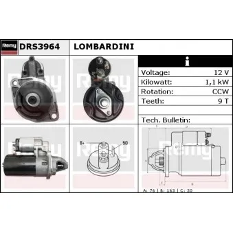 Démarreur REMY OEM 563R0540
