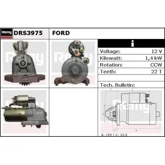 Démarreur REMY OEM 1388569