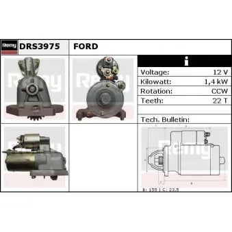 REMY DRS3975 - Démarreur