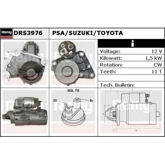 Démarreur REMY OEM 5802z8