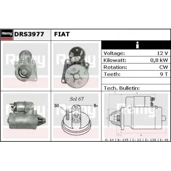 Démarreur REMY OEM 46414994