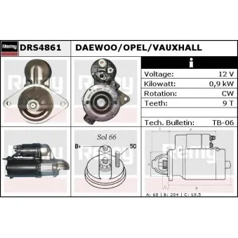 Démarreur REMY OEM R911320042