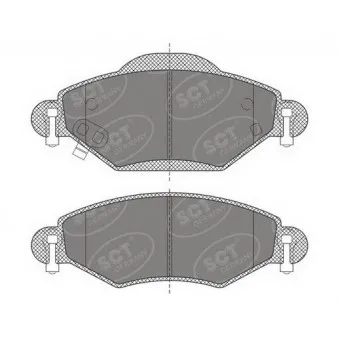 Jeu de 4 plaquettes de frein avant SCT GERMANY OEM 044650D010