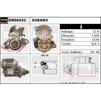 REMY DRS6431 - Démarreur
