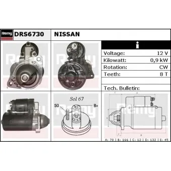 Démarreur REMY OEM 2330099B10