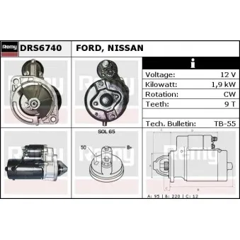 Démarreur REMY OEM 233006T00A