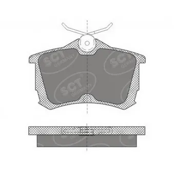 SCT GERMANY SP 607 PR - Jeu de 4 plaquettes de frein arrière