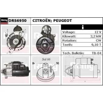 Démarreur REMY OEM 5802M5