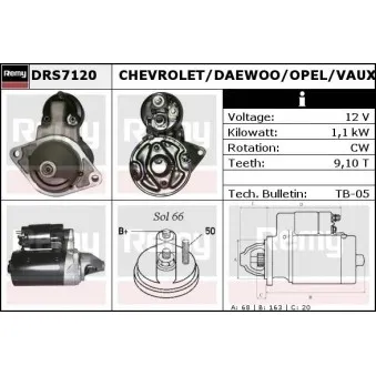 REMY DRS7120 - Démarreur