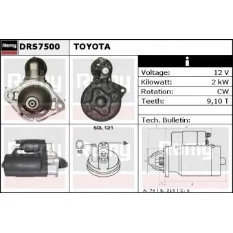 Démarreur REMY OEM 2810064430