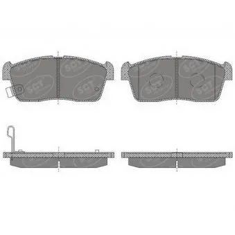 SCT GERMANY SP 619 PR - Jeu de 4 plaquettes de frein avant