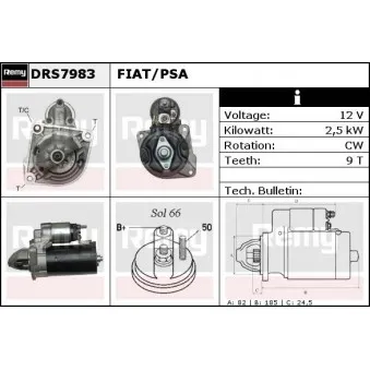 Démarreur REMY OEM 51779086