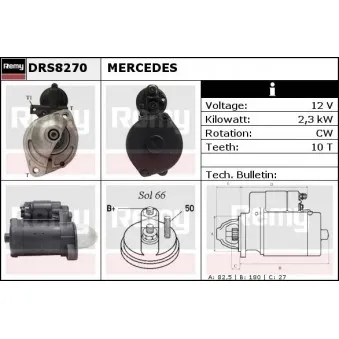 Démarreur REMY OEM 0051512901