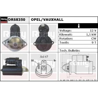 Démarreur REMY OEM 6202007