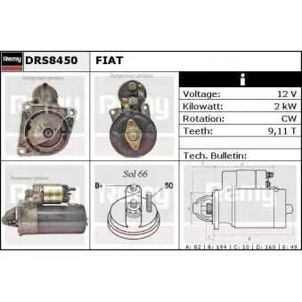 Démarreur REMY OEM 46437520