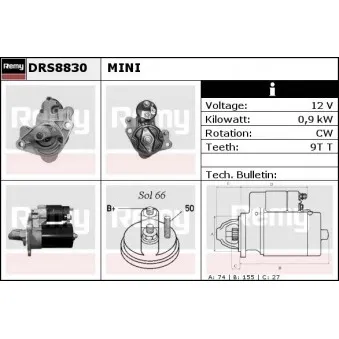 Démarreur REMY OEM NAD101481