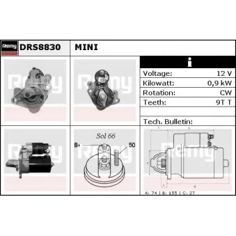 REMY DRS8830 - Démarreur