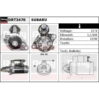 Démarreur REMY OEM 23300AA4209L